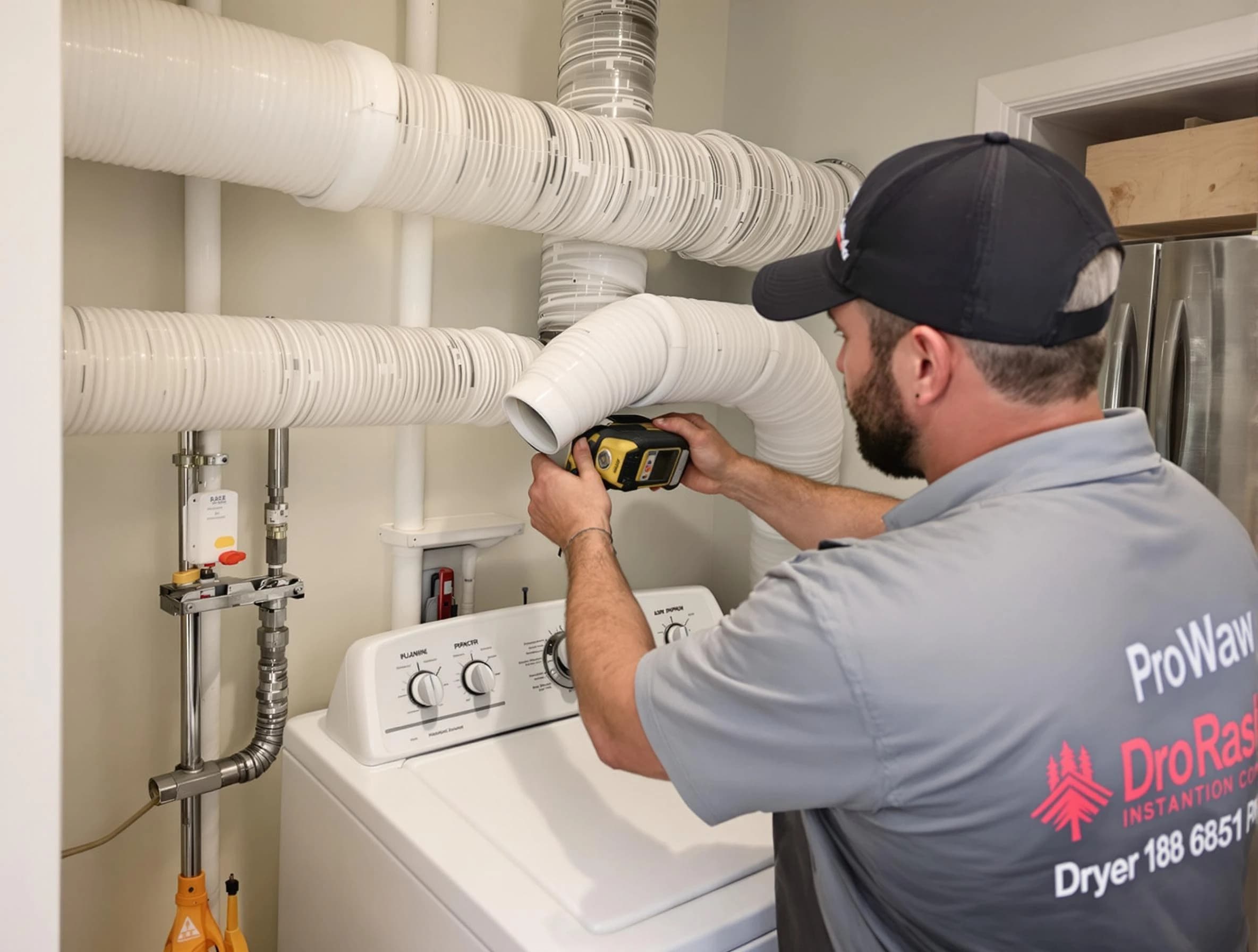 Professional dryer vent hose installation by Gloucester Dryer Vent Cleaning in Gloucester