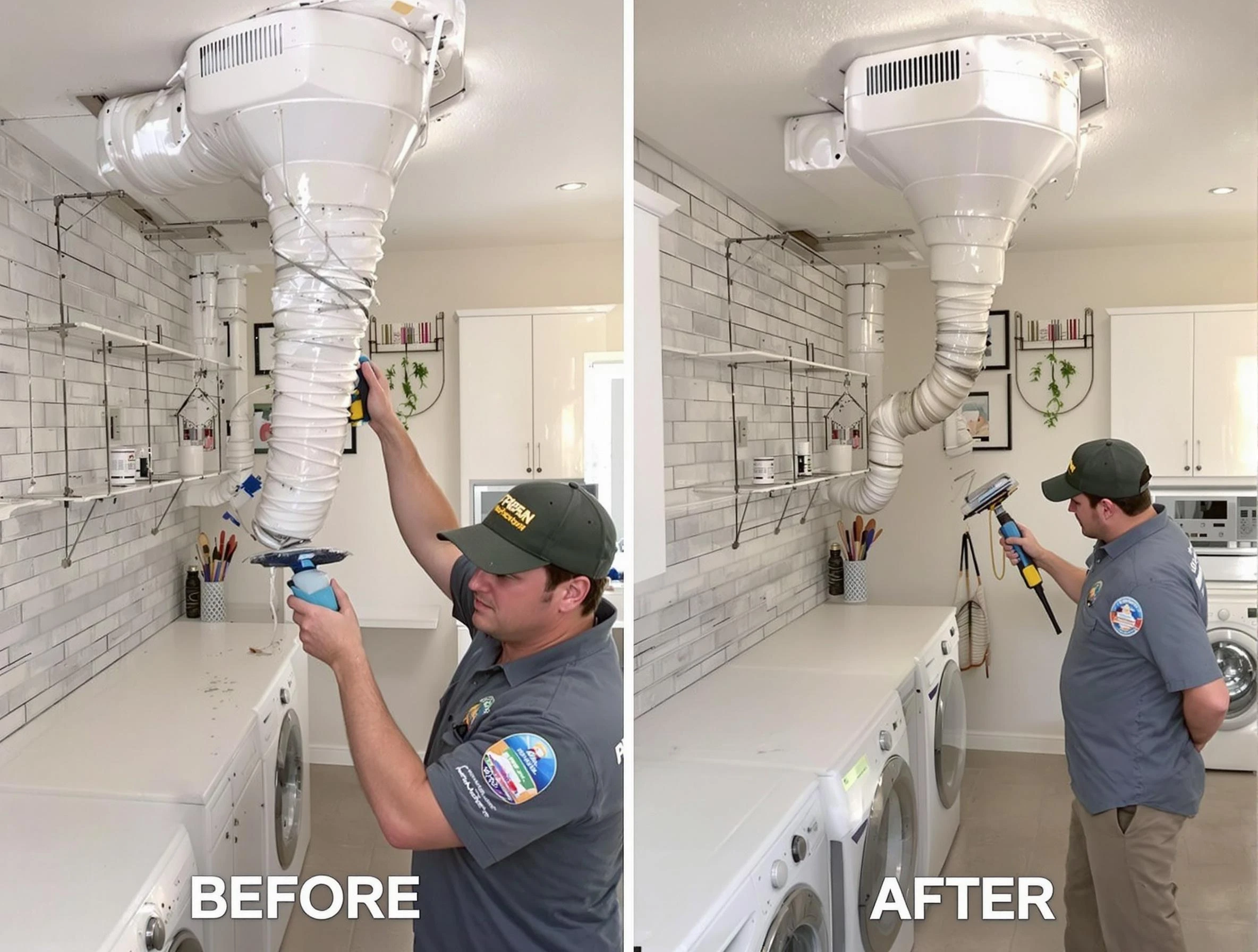 Professional dryer exhaust vent cleaning by Gloucester Dryer Vent Cleaning in Gloucester
